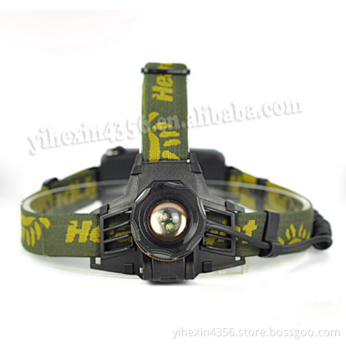 Portable Headlight White/ Blue Rechargeable Headlamp Light Outdoor Sport Light